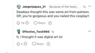 Screenshot of comments under the post. (Image via Reddit)